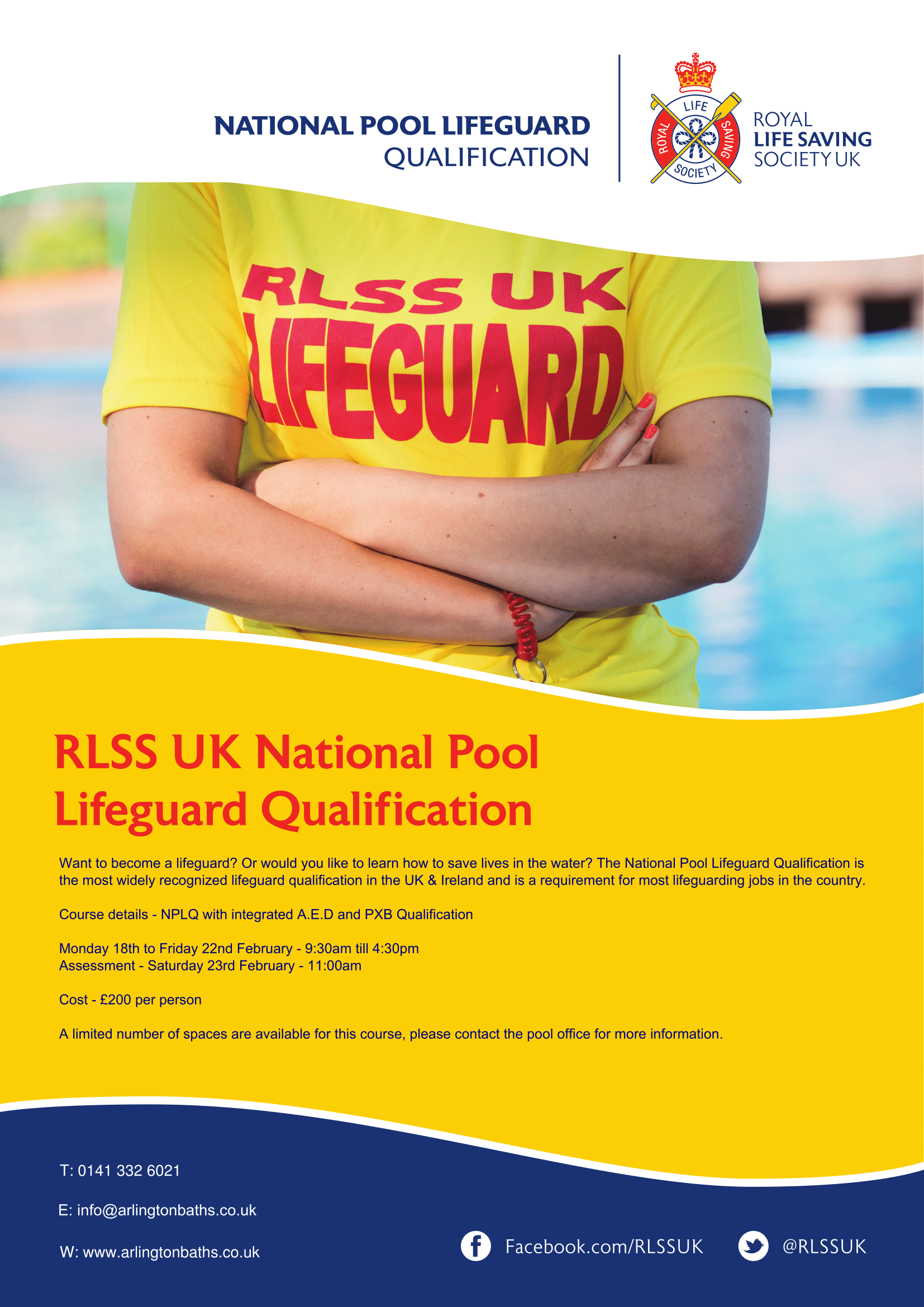 Lifeguard course poster